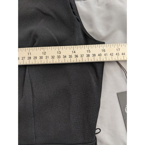 NWT Vince Camuto Tie Front Wide Leg Jumpsuit 6P V-Neck Black - Picture 10 of 10